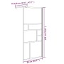 Accessible shower screen ESG white glass 90x195 cm by , Shower walls and screens - Ref: Foro24-151869, Price: 153,99 €, Disco...