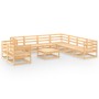 Juego de muebles de jardín 10 piezas madera maciza de pino de , Conjuntos de jardín - Ref: Foro24-3075919, Precio: 602,81 €, ...