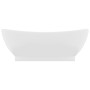 Luxurious washbasin with matte white ceramic overflow 58.5x39 cm by vidaXL, Sinks - Ref: Foro24-146932, Price: 83,27 €, Disco...