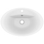 Luxurious washbasin with matte white ceramic overflow 58.5x39 cm by vidaXL, Sinks - Ref: Foro24-146932, Price: 83,27 €, Disco...