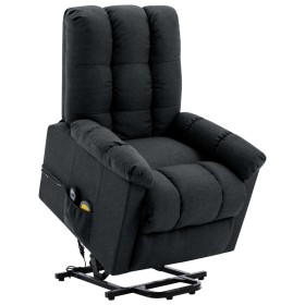 Sillón de masaje elevable tela gris oscuro de vidaXL, Sillones de masaje eléctricos - Ref: Foro24-321391, Precio: 398,53 €, D...