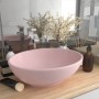 Matte pink ceramic oval luxury washbasin 40x33 cm by vidaXL, Sinks - Ref: Foro24-146922, Price: 60,69 €, Discount: %