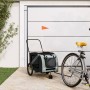 Bicycle pet trailer, iron frame, Oxford fabric in gray and black. by , pet strollers - Ref: Foro24-93902, Price: 115,91 €, Di...