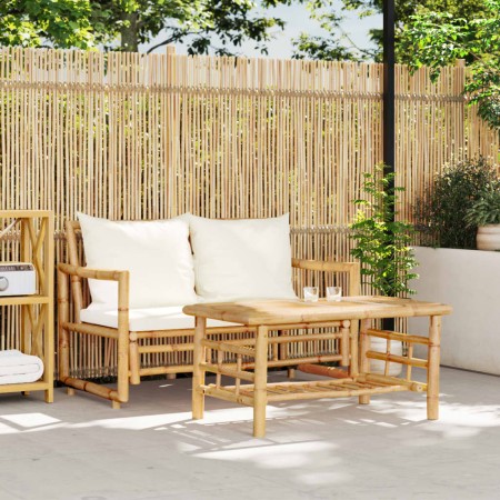 Garden sofa set with cushions 2 pieces bamboo by , Garden sets - Ref: Foro24-365870, Price: 228,01 €, Discount: %