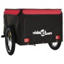 Black and red iron bicycle trailer 45 kg by , Bicycle trailers - Ref: Foro24-94083, Price: 96,99 €, Discount: %