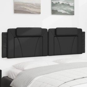 Cabecero de cama acolchado cuero sintético negro 180 cm de , Cabeceros y pies de cama - Ref: Foro24-374804, Precio: 56,00 €, ...