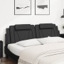 Black synthetic leather padded bed headboard 180 cm by , Headboards and footboards - Ref: Foro24-374804, Price: 56,00 €, Disc...