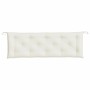 Cushion for garden bench in cream melange fabric 150x50x7 cm by , Cushions for chairs and sofas - Ref: Foro24-4002555, Price:...