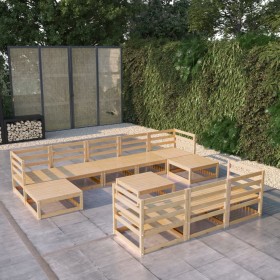 Gartenmöbel-Set 11-teilig aus massivem Kiefernholz von , Gartensets - Ref: Foro24-3076114, Preis: 682,66 €, Rabatt: %