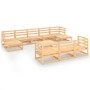 Juego de muebles de jardín 11 piezas madera maciza de pino de , Conjuntos de jardín - Ref: Foro24-3076114, Precio: 682,08 €, ...