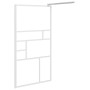 Accessible shower screen ESG white glass 115x195 cm by , Shower walls and screens - Ref: Foro24-151871, Price: 173,11 €, Disc...