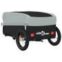 Black and gray iron bicycle trailer 30 kg by , Bicycle trailers - Ref: Foro24-94056, Price: 78,99 €, Discount: %