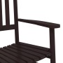 Mecedoras con asiento curvo 2 uds madera álamo maciza marrón de , Sillas de jardín - Ref: Foro24-3281587, Precio: 235,55 €, D...