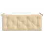 Cojín de banco de jardín tela Oxford beige 120x50x7 cm de , Cojines para sillas y sofás - Ref: Foro24-361586, Precio: 31,91 €...