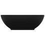 Lavabo de lujo ovalado cerámica negro mate 40x33 cm de vidaXL, Lavabos - Ref: Foro24-146931, Precio: 62,69 €, Descuento: %