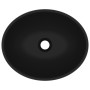 Luxury oval matte black ceramic sink 40x33 cm by vidaXL, Sinks - Ref: Foro24-146931, Price: 62,88 €, Discount: %