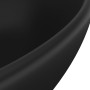 Luxury oval matte black ceramic sink 40x33 cm by vidaXL, Sinks - Ref: Foro24-146931, Price: 62,88 €, Discount: %