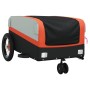 Schwarz-orangefarbener Fahrradanhänger aus Eisen, 30 kg von , Fahrradanhänger - Ref: Foro24-94054, Preis: 81,41 €, Rabatt: %