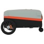 Schwarz-orangefarbener Fahrradanhänger aus Eisen, 30 kg von , Fahrradanhänger - Ref: Foro24-94054, Preis: 81,41 €, Rabatt: %