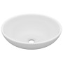 Matte white ceramic oval luxury washbasin 40x33 cm by vidaXL, Sinks - Ref: Foro24-146921, Price: 57,57 €, Discount: %