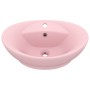 Lavabo lujoso con rebosadero cerámica rosa mate 58,5x39 cm de vidaXL, Lavabos - Ref: Foro24-146933, Precio: 88,85 €, Descuent...