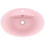 Lavabo lujoso con rebosadero cerámica rosa mate 58,5x39 cm de vidaXL, Lavabos - Ref: Foro24-146933, Precio: 88,85 €, Descuent...