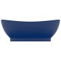 Lavabo lujoso con rebosadero cerámica azul oscuro 58,5x39cm de vidaXL, Lavabos - Ref: Foro24-146935, Precio: 97,77 €, Descuen...