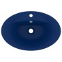 Lavabo lujoso con rebosadero cerámica azul oscuro 58,5x39cm de vidaXL, Lavabos - Ref: Foro24-146935, Precio: 97,77 €, Descuen...