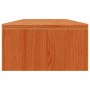 Soporte de monitor madera maciza pino marrón cera 100x24x13 cm de , Muebles TV - Ref: Foro24-847163, Precio: 36,48 €, Descuen...