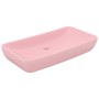 Lavabo de lujo rectangular de cerámica rosa mate 71x38 cm de vidaXL, Lavabos - Ref: Foro24-146955, Precio: 108,51 €, Descuent...