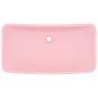 Lavabo de lujo rectangular de cerámica rosa mate 71x38 cm de vidaXL, Lavabos - Ref: Foro24-146955, Precio: 108,51 €, Descuent...