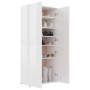 Glossy white plywood shoe cabinet 80x39x178 cm by vidaXL, Shoe racks and shoe organizers - Ref: Foro24-802864, Price: 225,89 ...