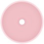 Luxury round matte pink ceramic washbasin 32.5x14 cm by vidaXL, Sinks - Ref: Foro24-146966, Price: 71,11 €, Discount: %