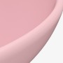 Luxury round matte pink ceramic washbasin 32.5x14 cm by vidaXL, Sinks - Ref: Foro24-146966, Price: 71,11 €, Discount: %