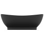 Lavabo lujoso con rebosadero cerámica negro mate 58,5x39 cm de vidaXL, Lavabos - Ref: Foro24-146942, Precio: 82,75 €, Descuen...