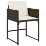 Garden chairs with cushions 4 units brown synthetic rattan by , Garden chairs - Ref: Foro24-4007478, Price: 216,26 €, Discoun...