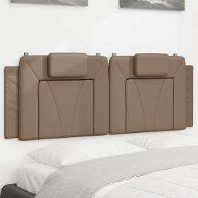 Cappuccino synthetic leather padded bed headboard 140 cm by , Headboards and footboards - Ref: Foro24-374794, Price: 46,99 €,...