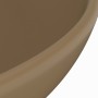 Luxury round matte cream ceramic washbasin 32.5x14 cm by vidaXL, Sinks - Ref: Foro24-146974, Price: 58,41 €, Discount: %