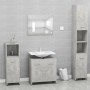 Conjunto de muebles de baño madera contrachapada gris hormigón de vidaXL, Muebles de baño - Ref: Foro24-802583, Precio: 84,65...