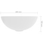 Lavabo de cuarto de baño redondo cerámica blanco mate de vidaXL, Lavabos - Ref: Foro24-146976, Precio: 50,09 €, Descuento: %