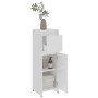 Armario de baño madera contrachapada blanco brillo 30x30x95 cm de vidaXL, Muebles de baño - Ref: Foro24-802666, Precio: 57,41...