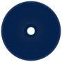 Luxury round ceramic dark blue matte washbasin 32.5x14 cm by vidaXL, Sinks - Ref: Foro24-146968, Price: 63,94 €, Discount: %