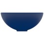 Lavabo de lujo redondo cerámica azul oscuro mate 32,5x14 cm de vidaXL, Lavabos - Ref: Foro24-146968, Precio: 63,94 €, Descuen...