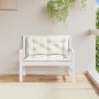 Cushions for garden bench 2 units cream melange fabric 100x50x7 cm by , Cushions for chairs and sofas - Ref: Foro24-4002588, ...