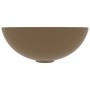 Matte Cream Ceramic Round Bathroom Sink by vidaXL, Sinks - Ref: Foro24-146985, Price: 54,99 €, Discount: %