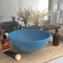 Luxury round sink in light blue matte ceramic 32.5x14 cm by vidaXL, Sinks - Ref: Foro24-146967, Price: 57,29 €, Discount: %