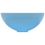 Luxury round sink in light blue matte ceramic 32.5x14 cm by vidaXL, Sinks - Ref: Foro24-146967, Price: 57,29 €, Discount: %