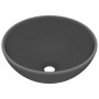 Lavabo de lujo redondo cerámica gris oscuro mate 32,5x14 cm de vidaXL, Lavabos - Ref: Foro24-146972, Precio: 56,02 €, Descuen...