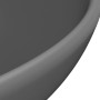 Matte dark gray round ceramic luxury washbasin 32.5x14 cm by vidaXL, Sinks - Ref: Foro24-146972, Price: 56,10 €, Discount: %