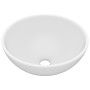 Lavabo de lujo redondo cerámica blanco mate 32,5x14 cm de vidaXL, Lavabos - Ref: Foro24-146965, Precio: 80,42 €, Descuento: %